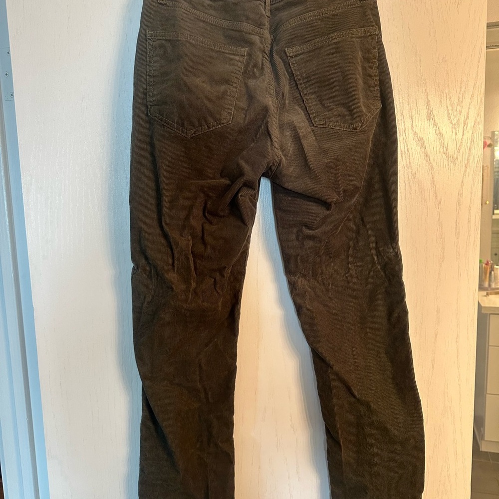 GAP Brown/Deep Olive Green Corduroy Pants in TALL - Picture 2 of 4